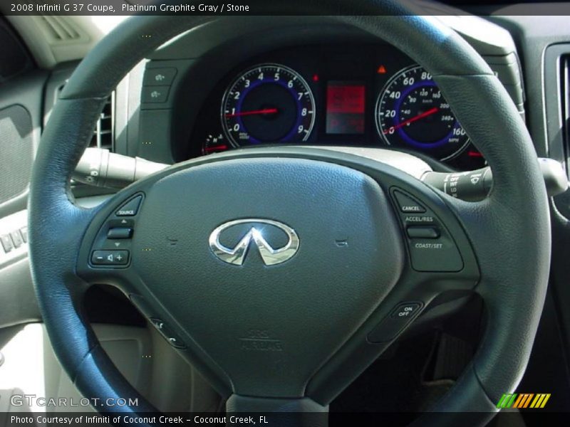 Platinum Graphite Gray / Stone 2008 Infiniti G 37 Coupe