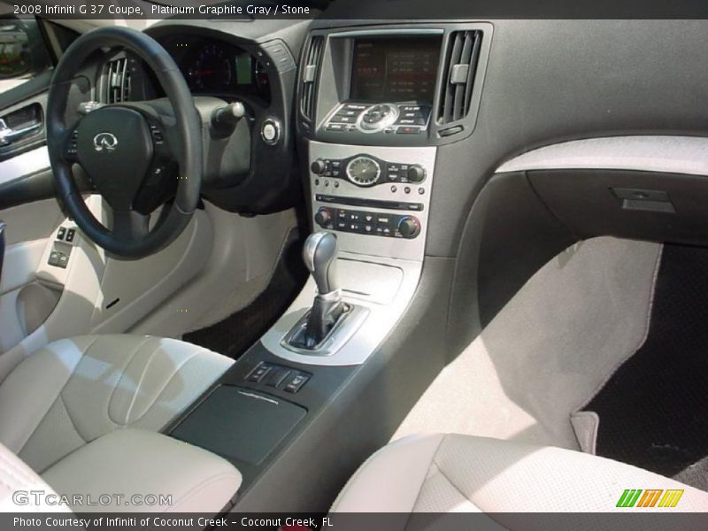 Platinum Graphite Gray / Stone 2008 Infiniti G 37 Coupe
