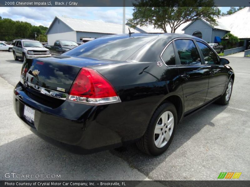 Black / Gray 2008 Chevrolet Impala LS