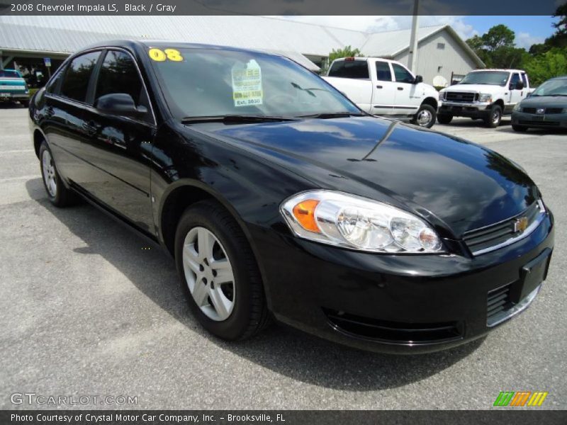 Black / Gray 2008 Chevrolet Impala LS
