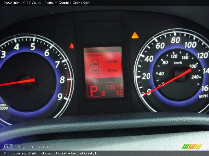 Platinum Graphite Gray / Stone 2008 Infiniti G 37 Coupe