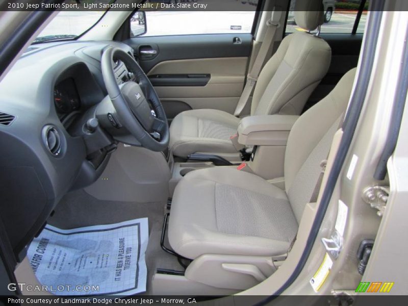 Light Sandstone Metallic / Dark Slate Gray 2010 Jeep Patriot Sport