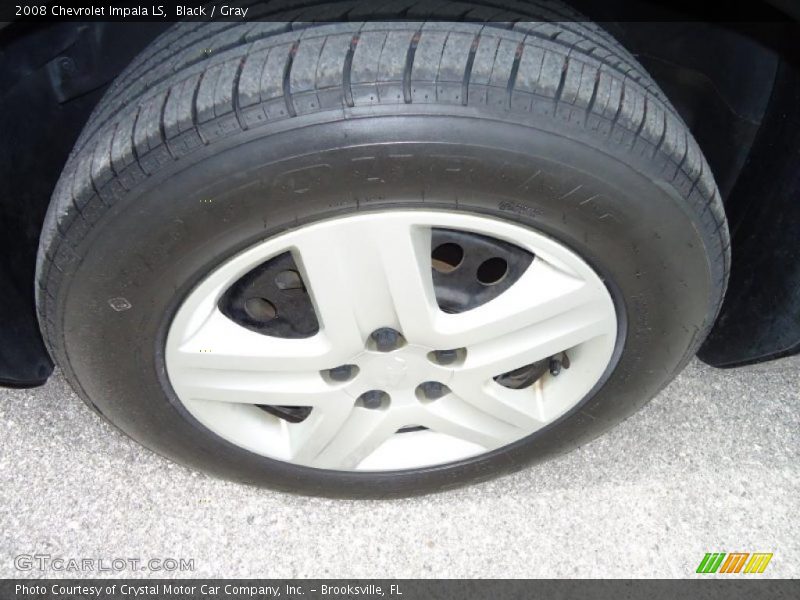 Black / Gray 2008 Chevrolet Impala LS