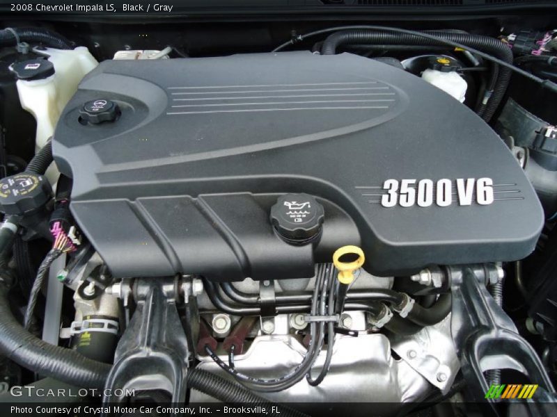 Black / Gray 2008 Chevrolet Impala LS