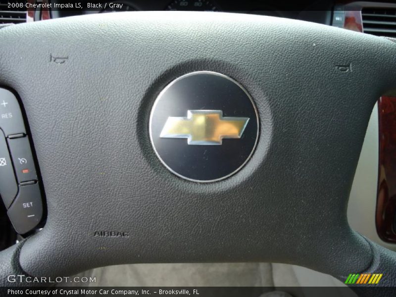 Black / Gray 2008 Chevrolet Impala LS