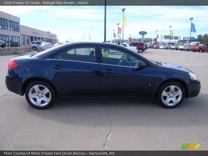 Midnight Blue Metallic / Ebony 2009 Pontiac G6 Sedan