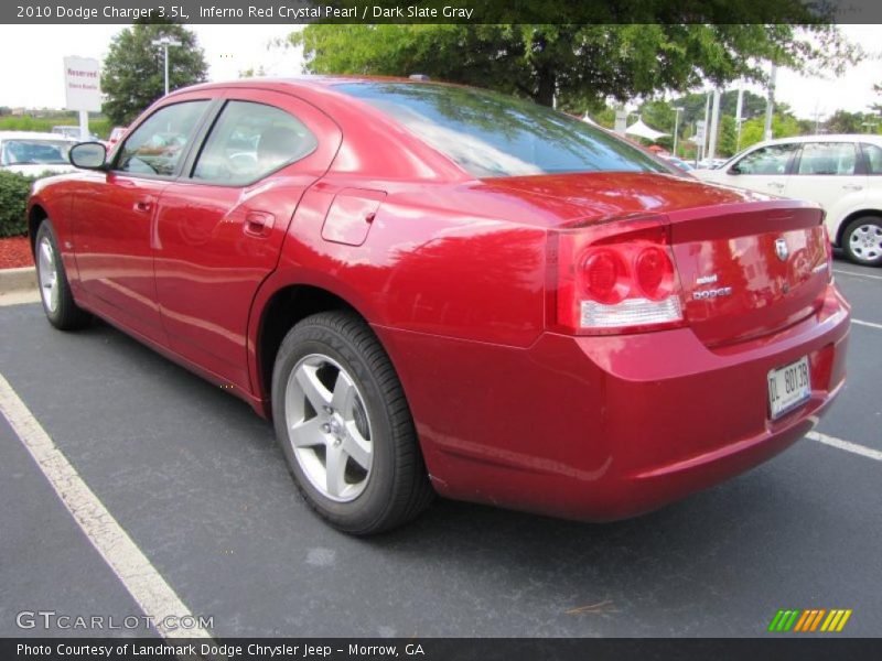 Inferno Red Crystal Pearl / Dark Slate Gray 2010 Dodge Charger 3.5L