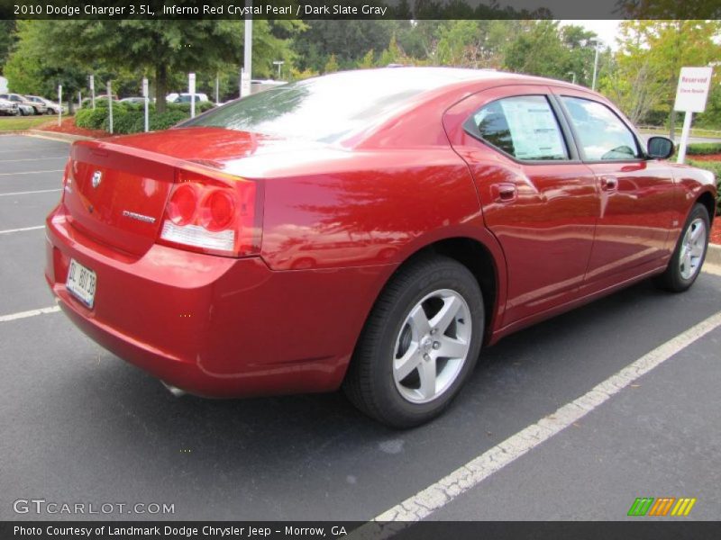 Inferno Red Crystal Pearl / Dark Slate Gray 2010 Dodge Charger 3.5L