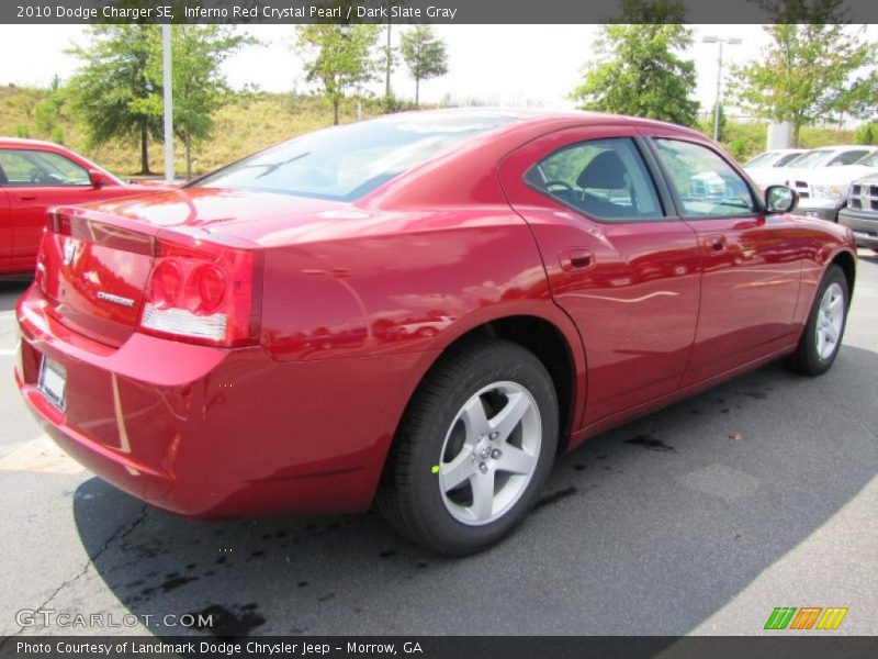Inferno Red Crystal Pearl / Dark Slate Gray 2010 Dodge Charger SE
