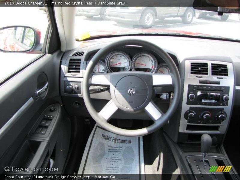 Inferno Red Crystal Pearl / Dark Slate Gray 2010 Dodge Charger SE