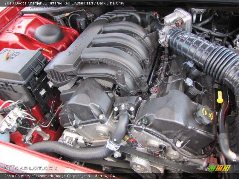 Inferno Red Crystal Pearl / Dark Slate Gray 2010 Dodge Charger SE