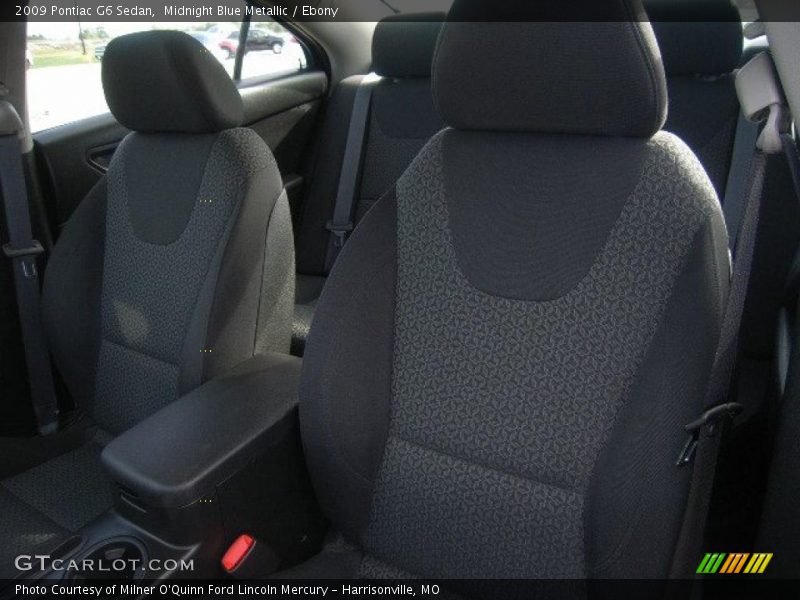 Midnight Blue Metallic / Ebony 2009 Pontiac G6 Sedan