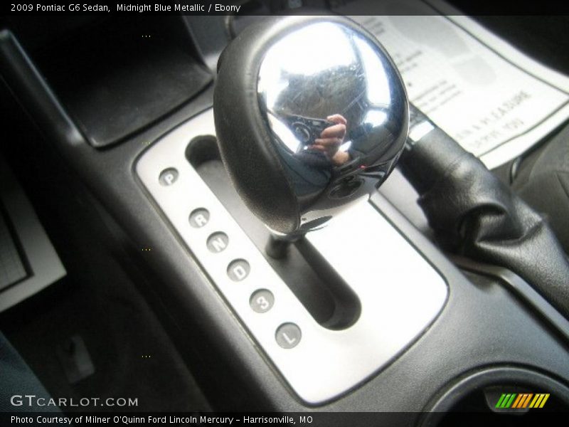 Midnight Blue Metallic / Ebony 2009 Pontiac G6 Sedan