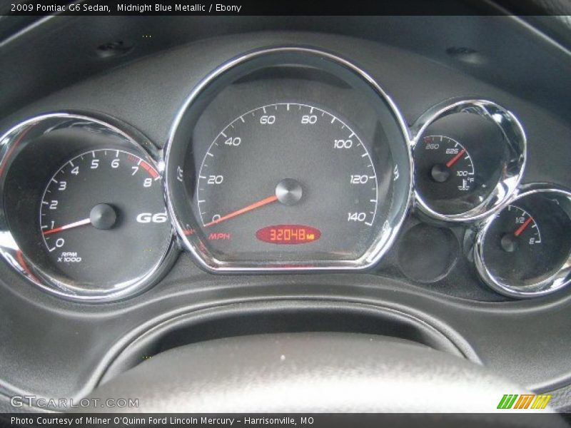 Midnight Blue Metallic / Ebony 2009 Pontiac G6 Sedan