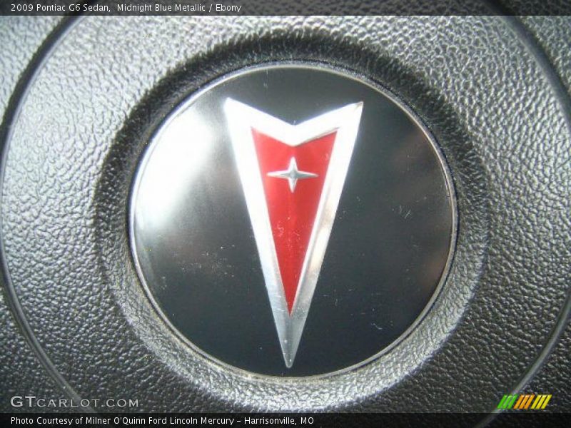 Midnight Blue Metallic / Ebony 2009 Pontiac G6 Sedan