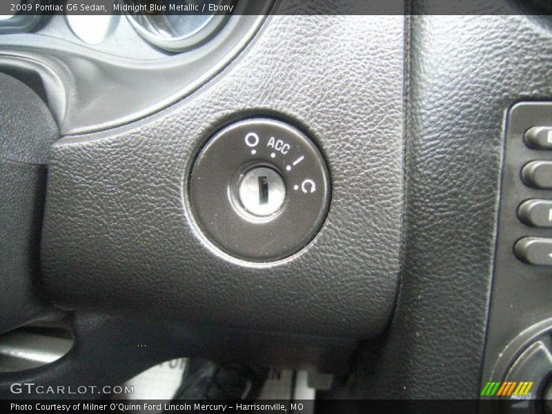 Midnight Blue Metallic / Ebony 2009 Pontiac G6 Sedan