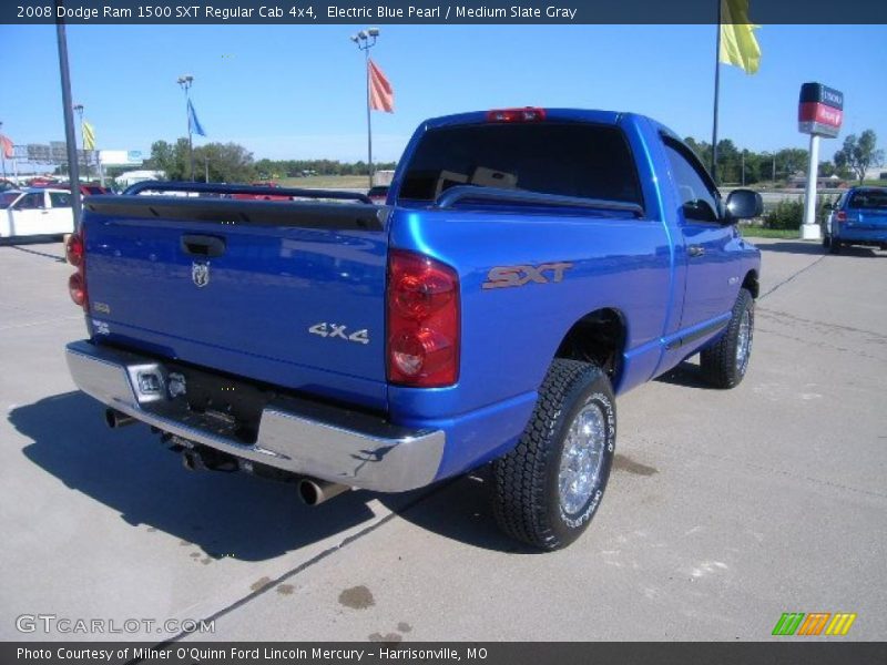 Electric Blue Pearl / Medium Slate Gray 2008 Dodge Ram 1500 SXT Regular Cab 4x4