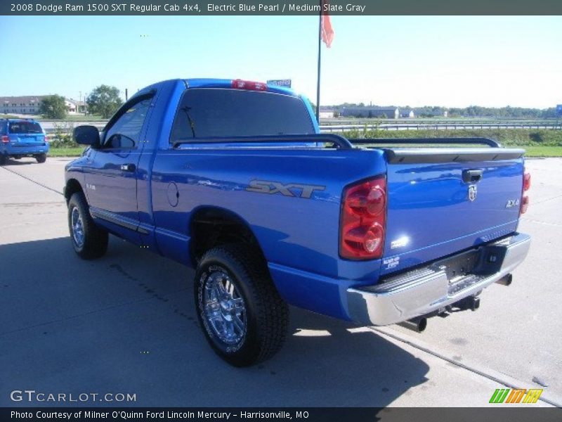 Electric Blue Pearl / Medium Slate Gray 2008 Dodge Ram 1500 SXT Regular Cab 4x4