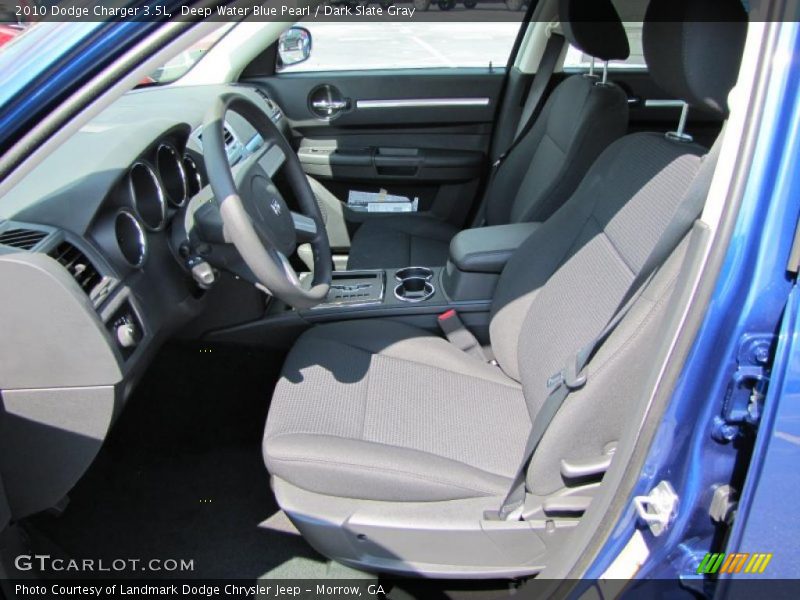 Deep Water Blue Pearl / Dark Slate Gray 2010 Dodge Charger 3.5L