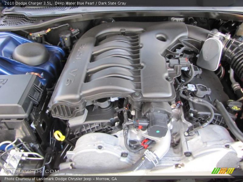 Deep Water Blue Pearl / Dark Slate Gray 2010 Dodge Charger 3.5L