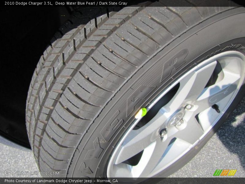 Deep Water Blue Pearl / Dark Slate Gray 2010 Dodge Charger 3.5L