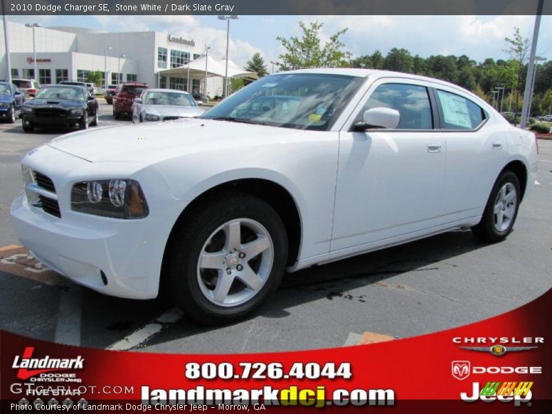 Stone White / Dark Slate Gray 2010 Dodge Charger SE