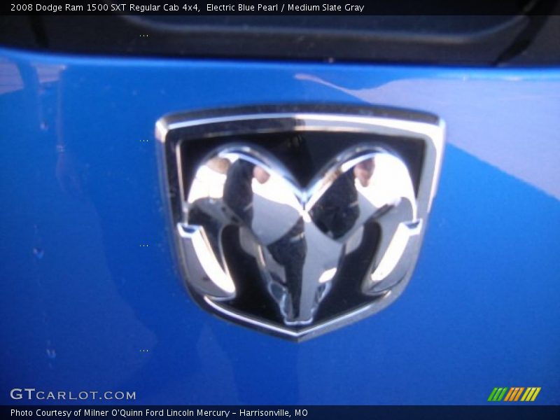 Electric Blue Pearl / Medium Slate Gray 2008 Dodge Ram 1500 SXT Regular Cab 4x4