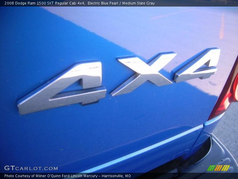 Electric Blue Pearl / Medium Slate Gray 2008 Dodge Ram 1500 SXT Regular Cab 4x4