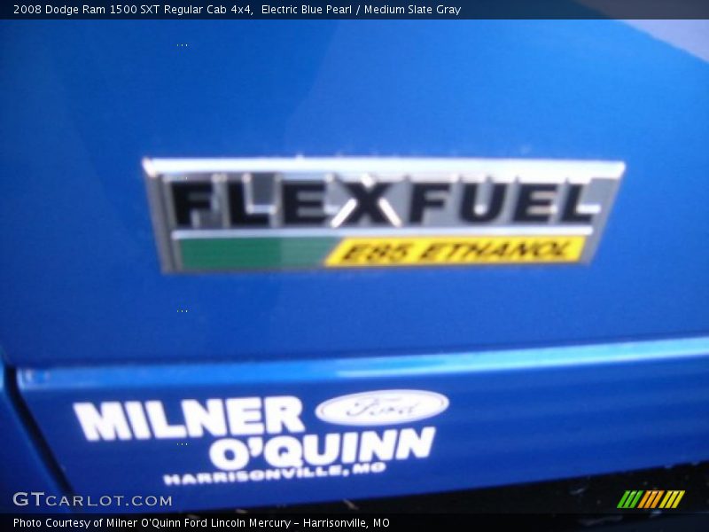 Electric Blue Pearl / Medium Slate Gray 2008 Dodge Ram 1500 SXT Regular Cab 4x4