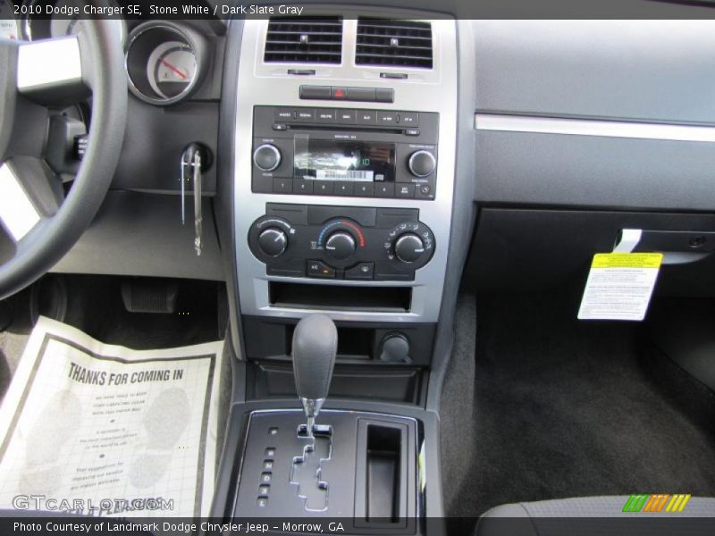 Stone White / Dark Slate Gray 2010 Dodge Charger SE