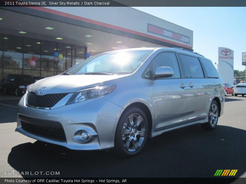 Silver Sky Metallic / Dark Charcoal 2011 Toyota Sienna SE