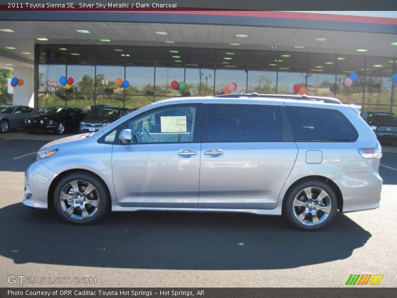 Silver Sky Metallic / Dark Charcoal 2011 Toyota Sienna SE
