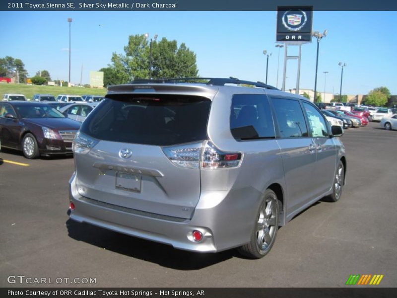 Silver Sky Metallic / Dark Charcoal 2011 Toyota Sienna SE