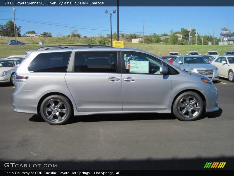 Silver Sky Metallic / Dark Charcoal 2011 Toyota Sienna SE