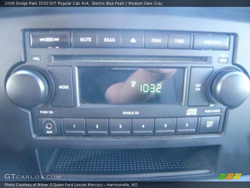 Electric Blue Pearl / Medium Slate Gray 2008 Dodge Ram 1500 SXT Regular Cab 4x4