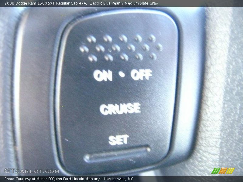 Electric Blue Pearl / Medium Slate Gray 2008 Dodge Ram 1500 SXT Regular Cab 4x4