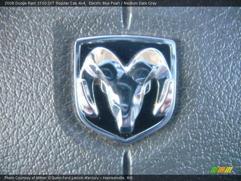 Electric Blue Pearl / Medium Slate Gray 2008 Dodge Ram 1500 SXT Regular Cab 4x4