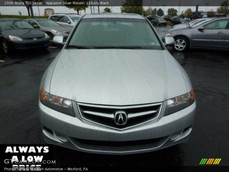 Alabaster Silver Metallic / Ebony Black 2006 Acura TSX Sedan