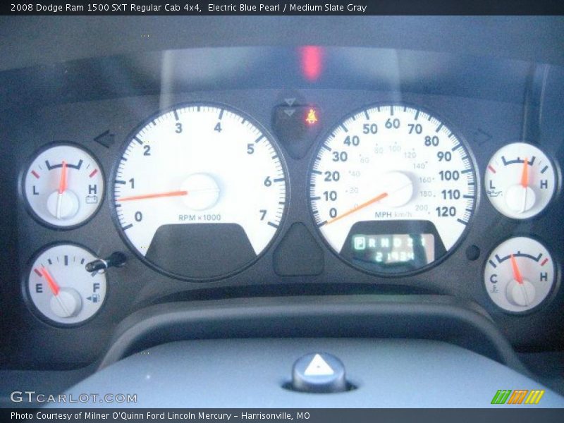 Electric Blue Pearl / Medium Slate Gray 2008 Dodge Ram 1500 SXT Regular Cab 4x4