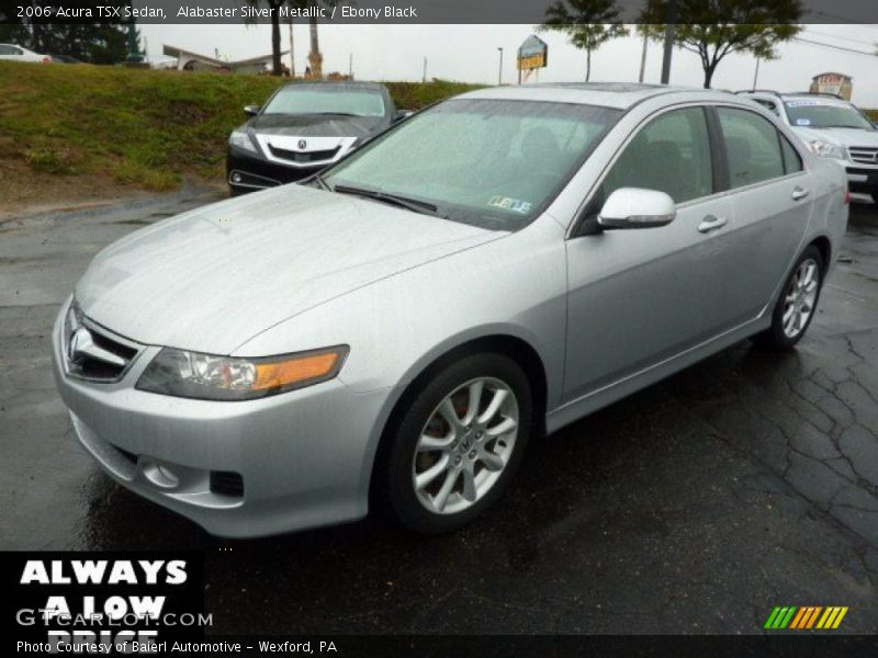 Alabaster Silver Metallic / Ebony Black 2006 Acura TSX Sedan
