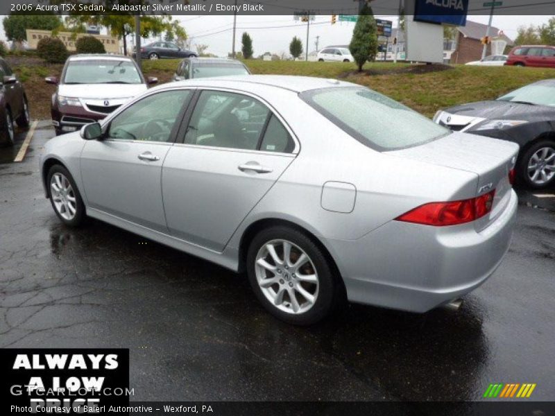 Alabaster Silver Metallic / Ebony Black 2006 Acura TSX Sedan