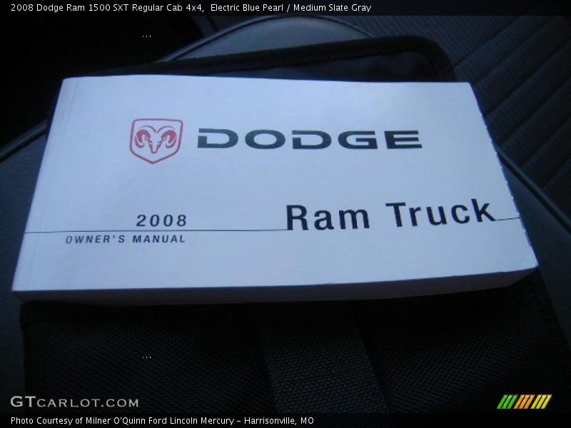 Electric Blue Pearl / Medium Slate Gray 2008 Dodge Ram 1500 SXT Regular Cab 4x4