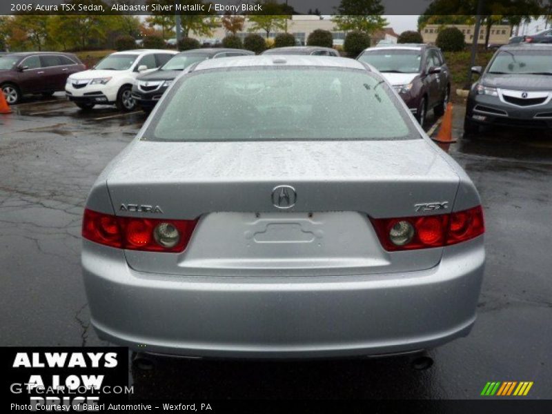 Alabaster Silver Metallic / Ebony Black 2006 Acura TSX Sedan