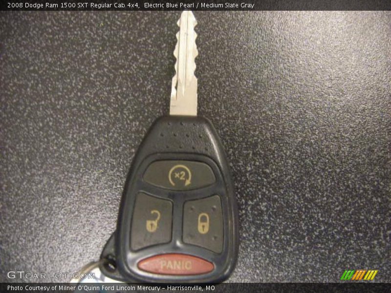 Electric Blue Pearl / Medium Slate Gray 2008 Dodge Ram 1500 SXT Regular Cab 4x4