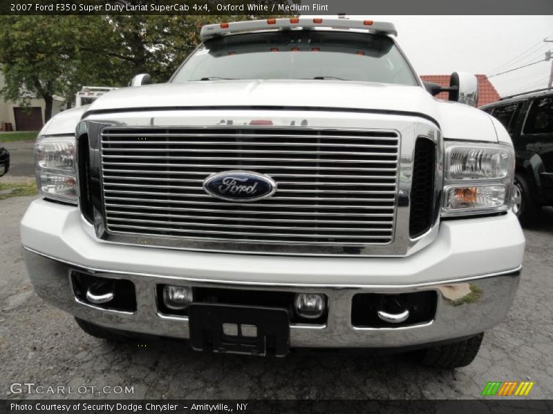 Oxford White / Medium Flint 2007 Ford F350 Super Duty Lariat SuperCab 4x4