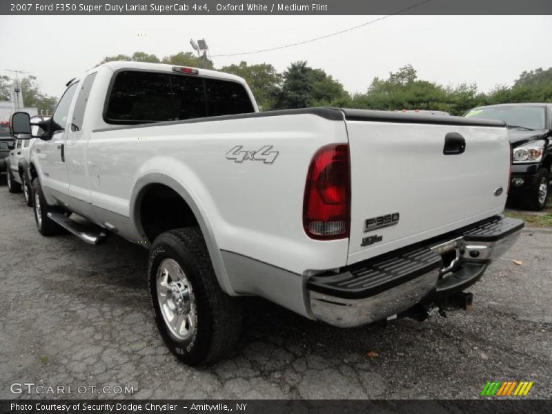 Oxford White / Medium Flint 2007 Ford F350 Super Duty Lariat SuperCab 4x4