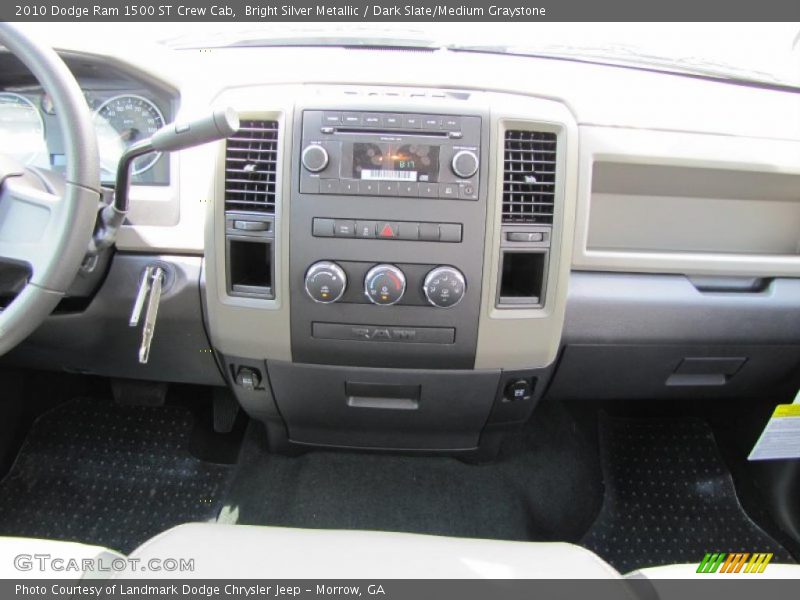 Bright Silver Metallic / Dark Slate/Medium Graystone 2010 Dodge Ram 1500 ST Crew Cab