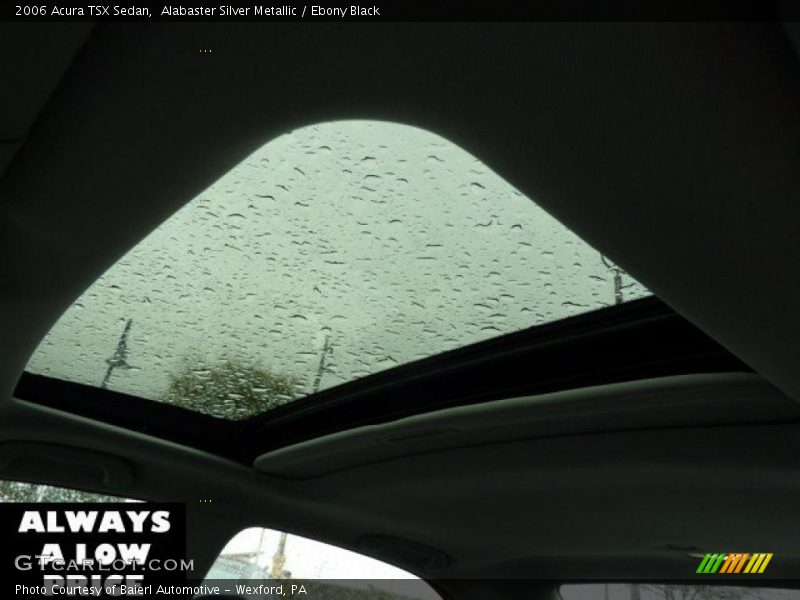 Alabaster Silver Metallic / Ebony Black 2006 Acura TSX Sedan