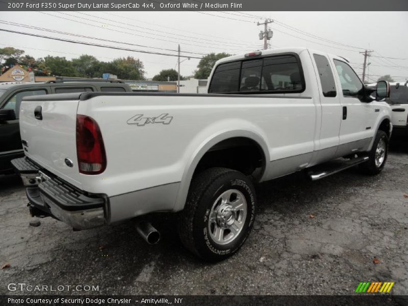 Oxford White / Medium Flint 2007 Ford F350 Super Duty Lariat SuperCab 4x4