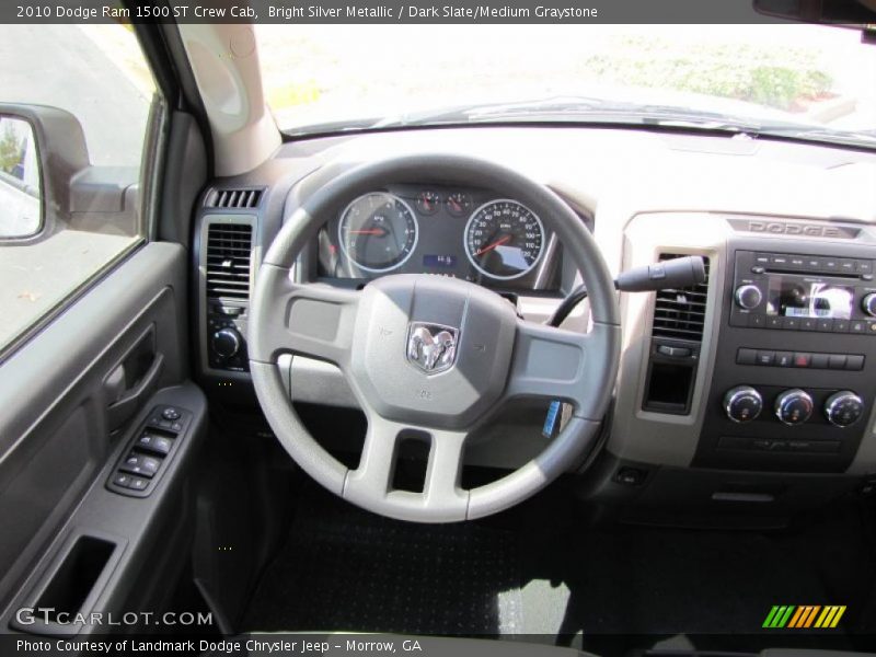 Bright Silver Metallic / Dark Slate/Medium Graystone 2010 Dodge Ram 1500 ST Crew Cab